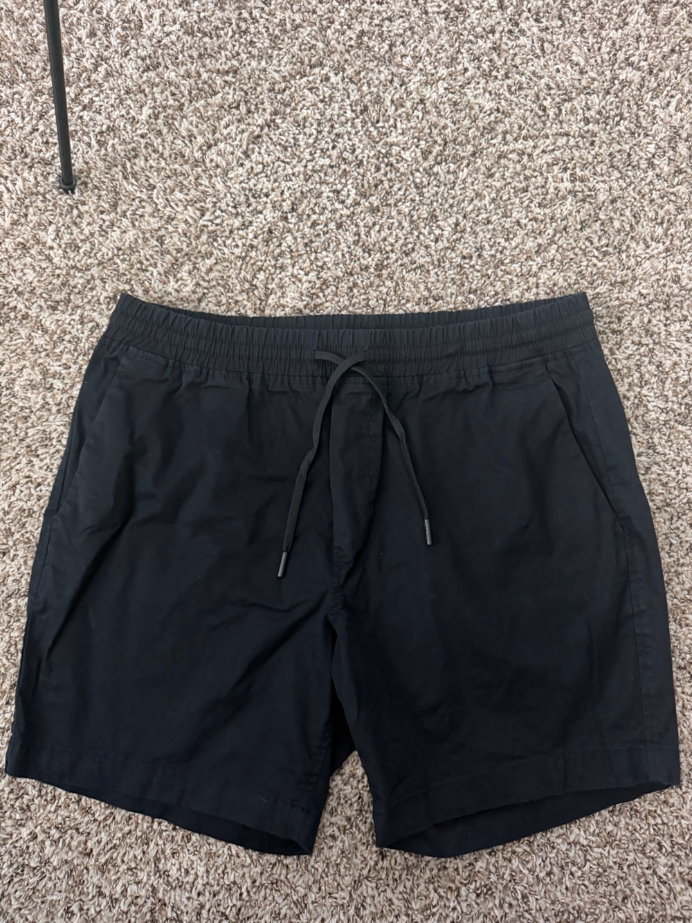Calvin Klein Black Elastic Waist Drawstring Shorts